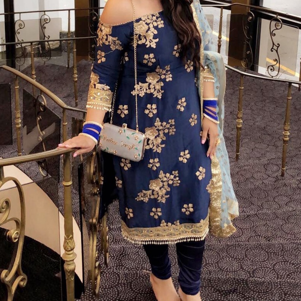 Indian dress- off the shoulder, pajami suit